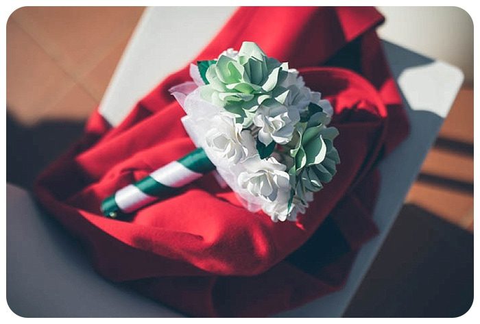Bouquet per anniversario di matrimonio realizzato a mano