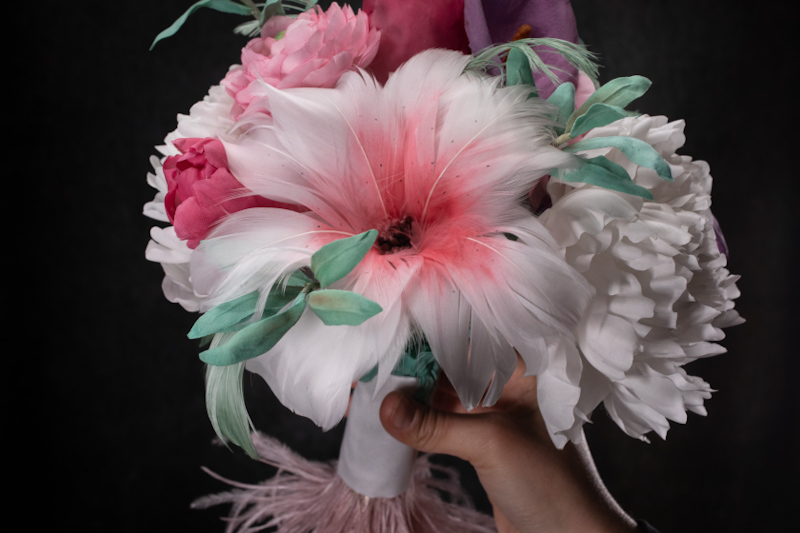 Bouquet Lulù fiori di seta-06